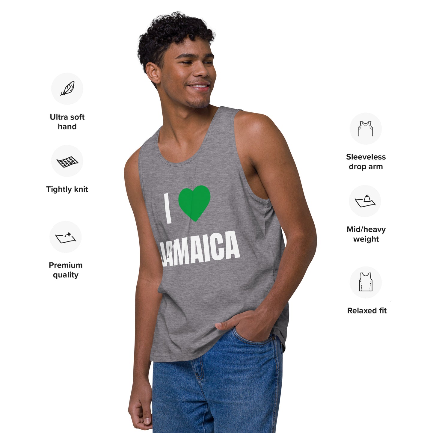 I Love Jamaica Men's Tank Top